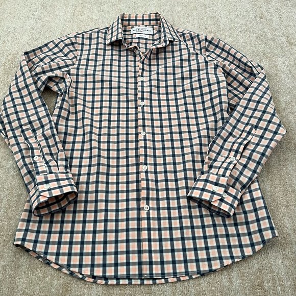 Mizzen+Main Other - Mizzen + Main Leeward Plaid Button Down Shirt Top L Trim Fit